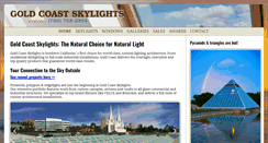 Desktop Screenshot of goldcoastskylights.com