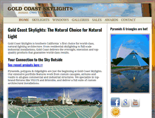 Tablet Screenshot of goldcoastskylights.com